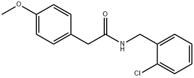 N-(2-chlorobenzyl)-2-(4-methoxyphenyl)acetamide Structural