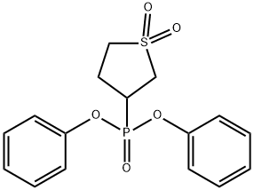 diphenyl (1,1-dioxidotetrahydro-3-thienyl)phosphonate Structural