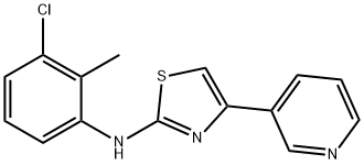 N-(3-chloro-2-methylphenyl)-4-(pyridin-3-yl)-1,3-thiazol-2-amine Structural