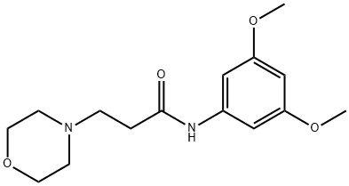 N-(3,5-dimethoxyphenyl)-3-(morpholin-4-yl)propanamide Structural