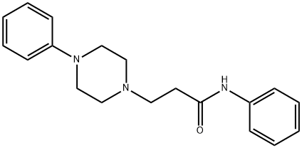 N-phenyl-3-(4-phenylpiperazin-1-yl)propanamide Structural
