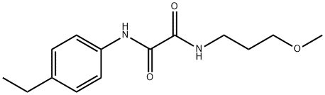 N-(4-ethylphenyl)-N'-(3-methoxypropyl)ethanediamide Structural