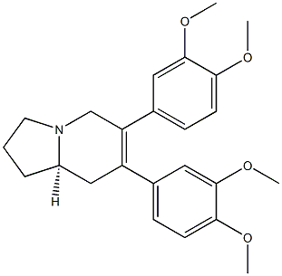 Indolizine, 6,7-bis(3,4-dimethoxyphenyl)-1,2,3,5,8,8a-hexahydro-, (R)- Structural