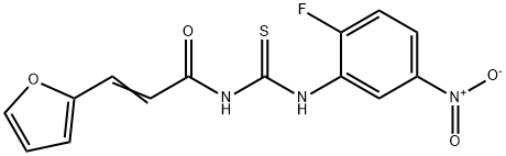 N-{[(2-fluoro-5-nitrophenyl)amino]carbonothioyl}-3-(2-furyl)acrylamide Structural