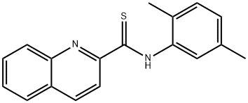 N-(2,5-dimethylphenyl)quinoline-2-carbothioamide Structural