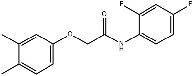 N-(2,4-difluorophenyl)-2-(3,4-dimethylphenoxy)acetamide Structural