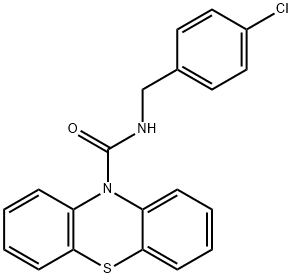 N-(4-chlorobenzyl)-10H-phenothiazine-10-carboxamide Structural