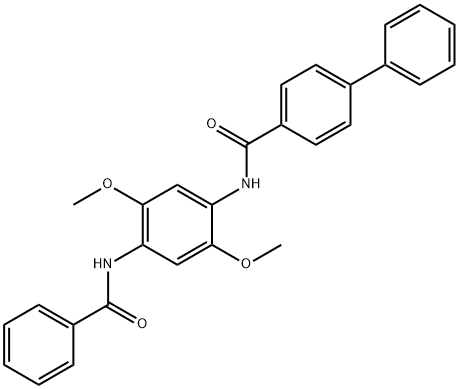 N-{2,5-dimethoxy-4-[(phenylcarbonyl)amino]phenyl}biphenyl-4-carboxamide Structural