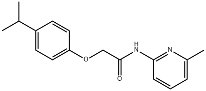 N-(6-methylpyridin-2-yl)-2-[4-(propan-2-yl)phenoxy]acetamide Structural