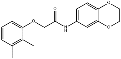 N-(2,3-dihydro-1,4-benzodioxin-6-yl)-2-(2,3-dimethylphenoxy)acetamide Structural