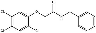 N-(pyridin-3-ylmethyl)-2-(2,4,5-trichlorophenoxy)acetamide Structural
