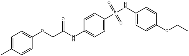 N-(4-{[(4-ethoxyphenyl)amino]sulfonyl}phenyl)-2-(4-methylphenoxy)acetamide Structural