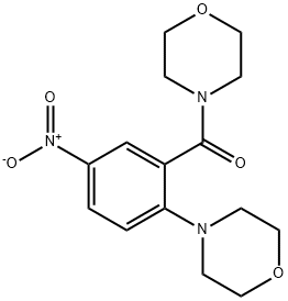morpholin-4-yl[2-(morpholin-4-yl)-5-nitrophenyl]methanone Structural