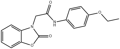 N-(4-ethoxyphenyl)-2-(2-oxo-1,3-benzoxazol-3(2H)-yl)acetamide Structural