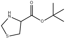 RS-4-Thiazolidinecarboxylic acid -1,1-dimethylethyl ester Structural