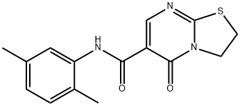 N-(2,5-dimethylphenyl)-5-oxo-2,3-dihydro-5H-thiazolo[3,2-a]pyrimidine-6-carboxamide Structural
