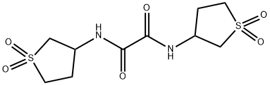 N,N-bis(1,1-dioxidotetrahydro-3-thienyl)ethanediamide Structural