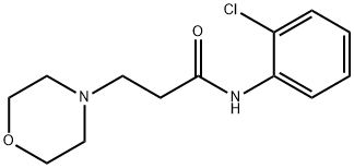 N-(2-chlorophenyl)-3-(morpholin-4-yl)propanamide Structural