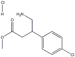 methyl 4-amino-3-(4-chlorophenyl)butanoate hydrochloride Structural