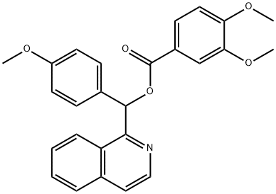 isoquinolin-1-yl(4-methoxyphenyl)methyl 3,4-dimethoxybenzoate Structural