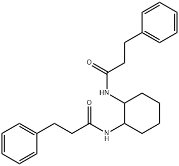 N,N'-1,2-cyclohexanediylbis(3-phenylpropanamide) Structural