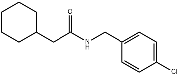 N-(4-chlorobenzyl)-2-cyclohexylacetamide Structural