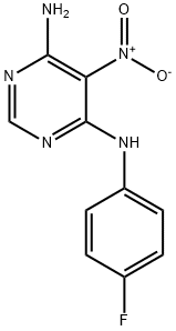 N4-(4-fluorophenyl)-5-nitropyrimidine-4,6-diamine Structural