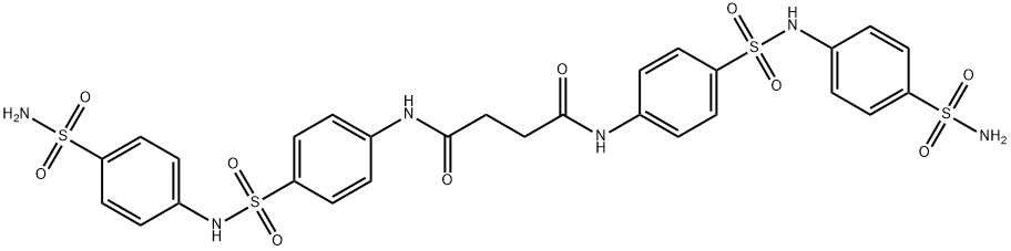 N,N'-bis[4-({[4-(aminosulfonyl)phenyl]amino}sulfonyl)phenyl]succinamide Structural