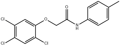 N-(4-methylphenyl)-2-(2,4,5-trichlorophenoxy)acetamide Structural