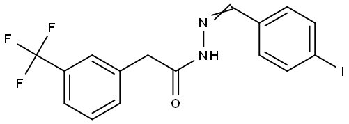 N'-[(E)-(4-iodophenyl)methylidene]-2-[3-(trifluoromethyl)phenyl]acetohydrazide Structural