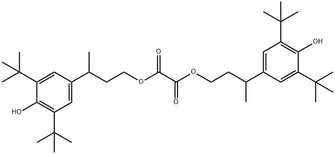 bis[3-(3,5-di-tert-butyl-4-hydroxyphenyl)butyl] ethanedioate Structural