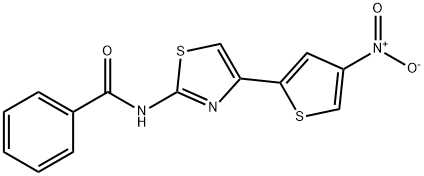 N-(4-(4-nitrothiophen-2-yl)thiazol-2-yl)benzamide Structural