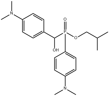 isobutyl (4-(dimethylamino)phenyl)((4-(dimethylamino)phenyl)(hydroxy)methyl)phosphinate Structural