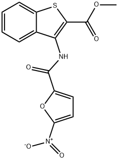 methyl 3-(5-nitrofuran-2-carboxamido)benzo[b]thiophene-2-carboxylate Structural