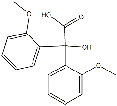 hydroxy[bis(2-methoxyphenyl)]acetic acid Structural