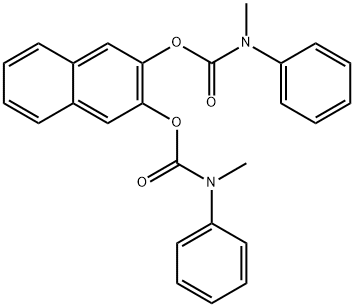 naphthalene-2,3-diyl bis[methyl(phenyl)carbamate] Structural