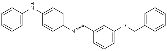 N-[3-(benzyloxy)benzylidene]-N'-phenyl-1,4-benzenediamine Structural