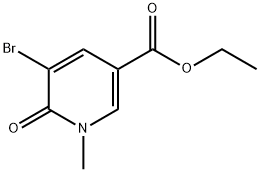 Ethyl 5-bromo-1-methyl-6-oxo-1,6-dihydropyridine-3-carboxylate Structural