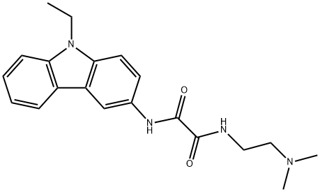 N-[2-(dimethylamino)ethyl]-N'-(9-ethyl-9H-carbazol-3-yl)ethanediamide Structural