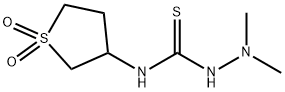 N-(1,1-dioxidotetrahydro-3-thienyl)-2,2-dimethylhydrazinecarbothioamide Structural