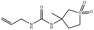 N-allyl-N'-(3-methyl-1,1-dioxidotetrahydro-3-thienyl)urea Structural