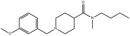 N-butyl-1-(3-methoxybenzyl)-N-methylpiperidine-4-carboxamide Structural