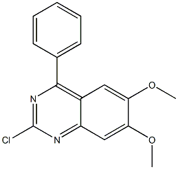 Quinazoline, 2-chloro-6,7-dimethoxy-4-phenyl- Structural