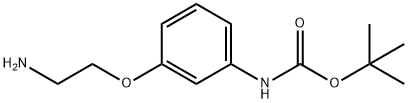 tert-butyl N-[3-(2-aminoethoxy)phenyl]carbamate Structural