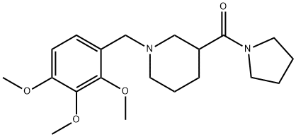 pyrrolidin-1-yl[1-(2,3,4-trimethoxybenzyl)piperidin-3-yl]methanone Structural