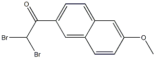 Ethanone, 2,2-dibromo-1-(6-methoxy-2-naphthalenyl)- Structural