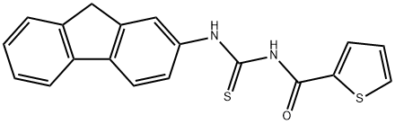 N-(9H-fluoren-2-ylcarbamothioyl)thiophene-2-carboxamide Structural