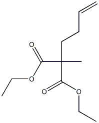 diethyl 2-but-3-enyl-2-methyl-propanedioate Structural