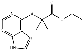 ethyl 2-((9H-purin-6-yl)thio)-2-methylpropanoate Structural