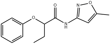 N-(5-methyl-1,2-oxazol-3-yl)-2-phenoxybutanamide Structural